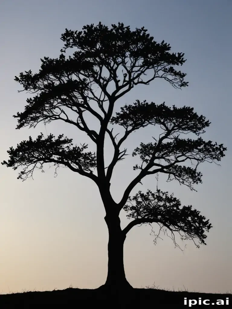 silhouette tree png