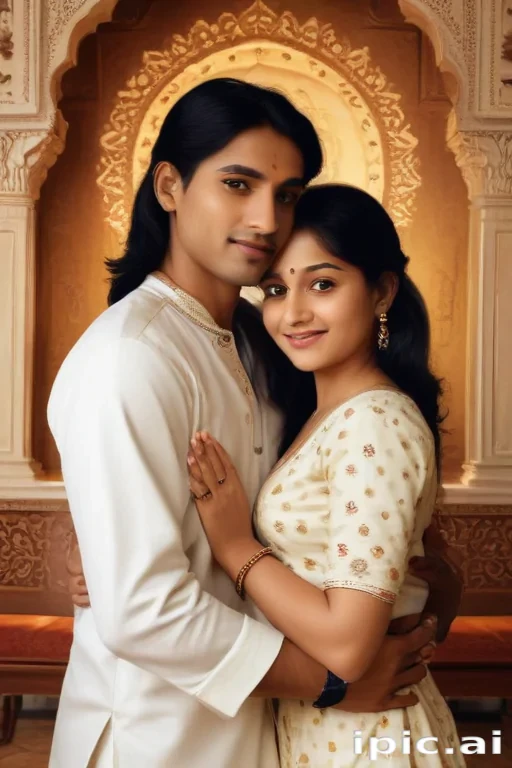 indian son with mom