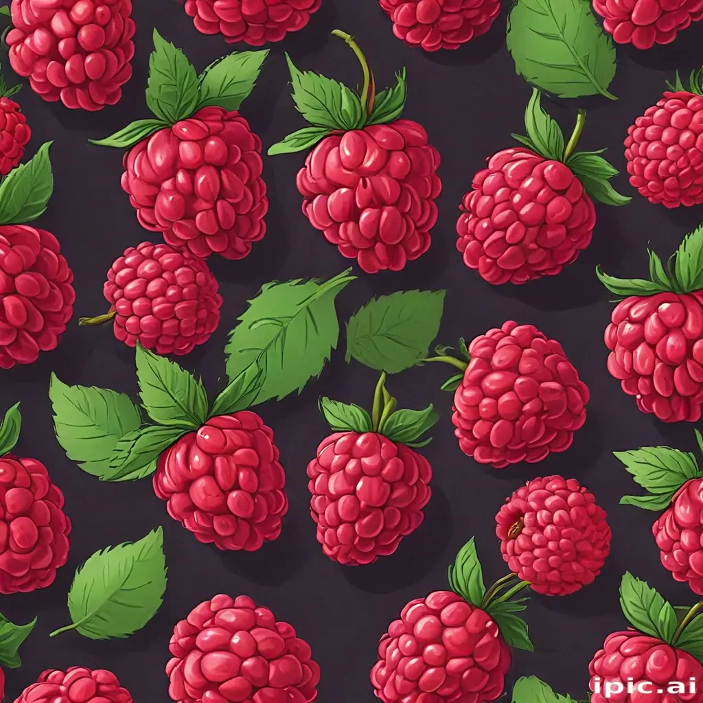 cartoon raspberry