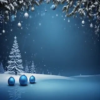 blue christmas bg