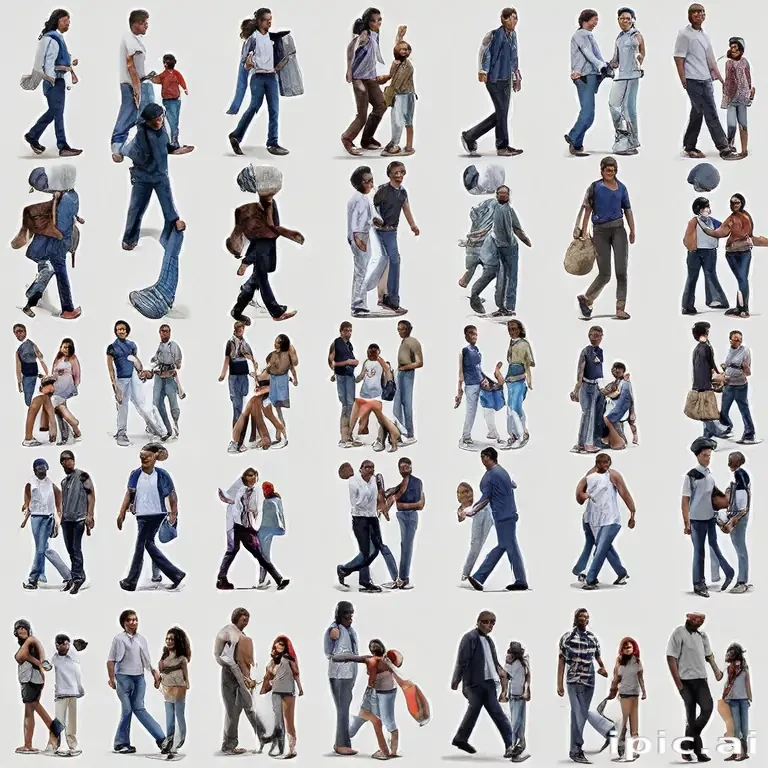 people walking png