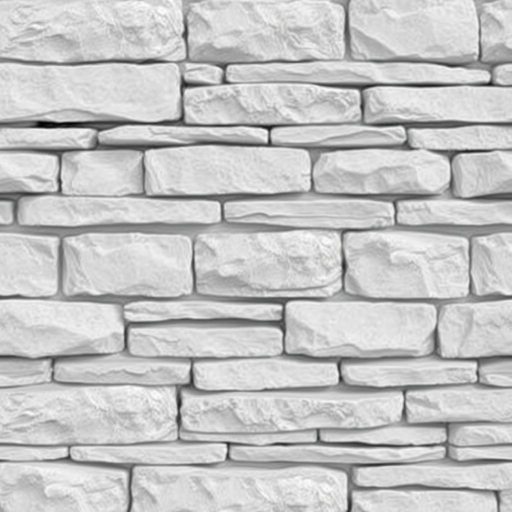 Create a high-resolution texture of a seamless light gray stone wall with smooth, rounded stones and subtle texture variations, captured with a DSLR camera using a 50mm lens at f/8, ISO 100, and a slight overhead angle to enhance depth and detail.