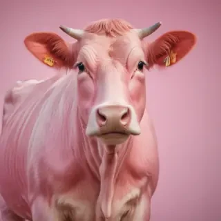 pink cow wallpaper