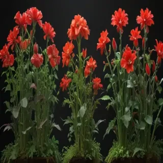 plants no background