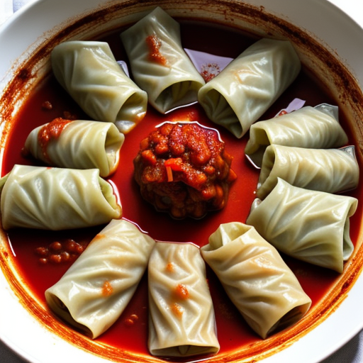 sweet and sour stuffed cabbage rolls
