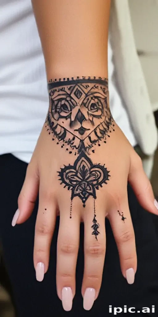 cute hand tattoos for black females
