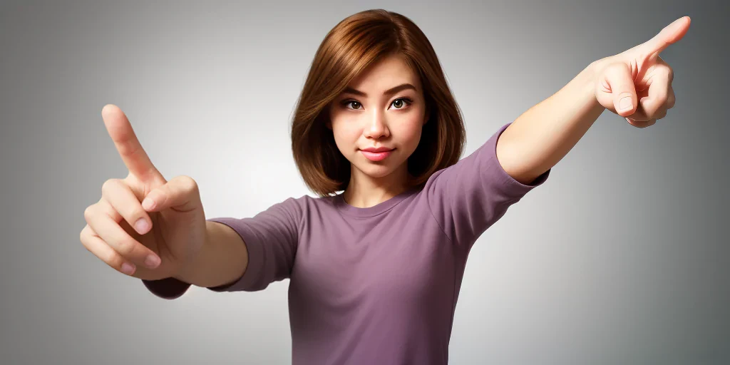finger pointing png