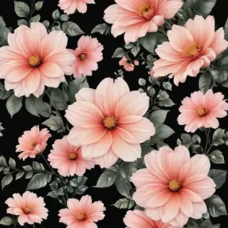 aesthetic flowers transparent background