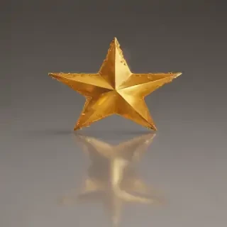 golden star transparent
