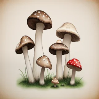 mushroom illustrations