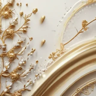 elegant white and gold background
