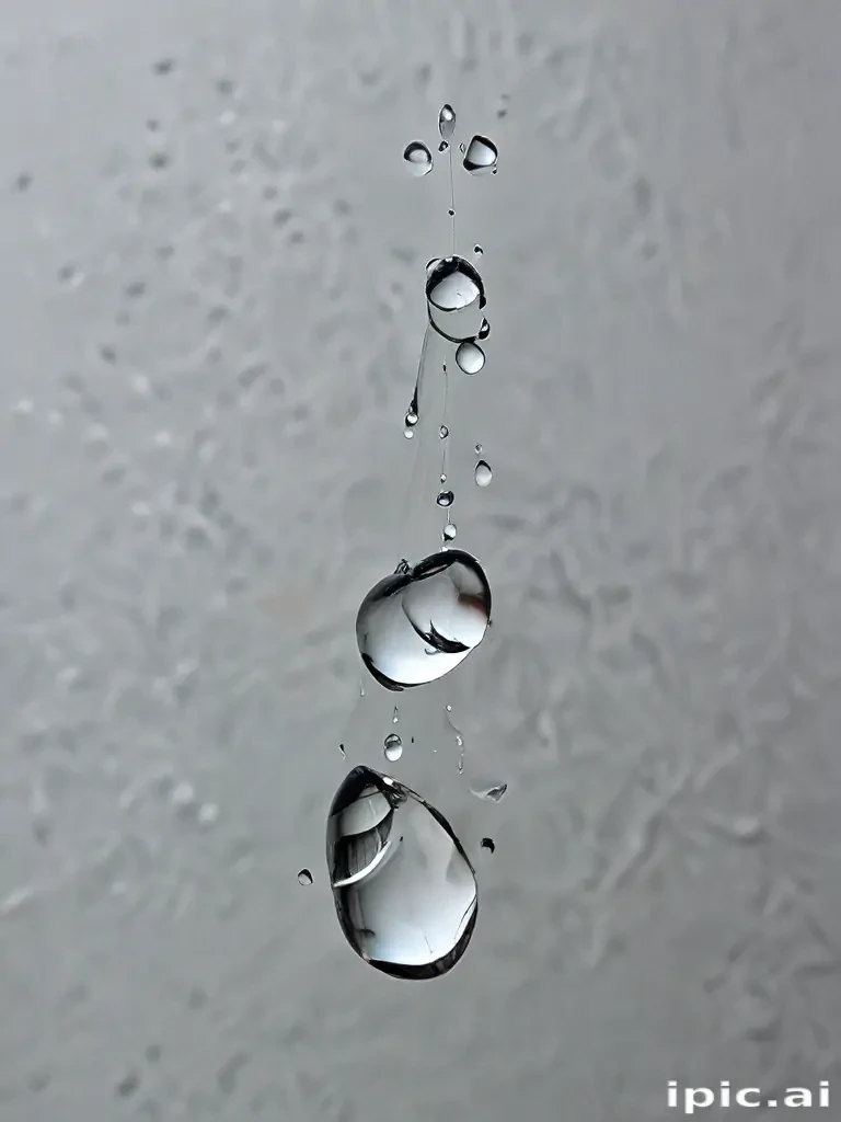 water droplets transparent