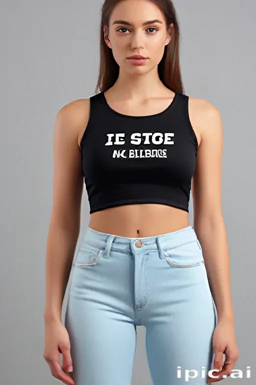 crop top mock up