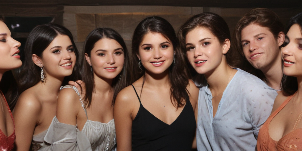 selena gomez partying
