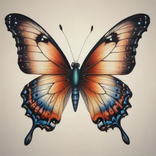 butterfly drawling
