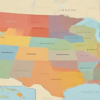 usa map with states