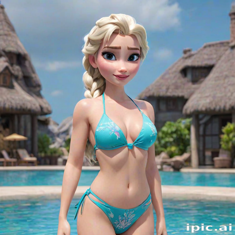 elsa in a bikini
