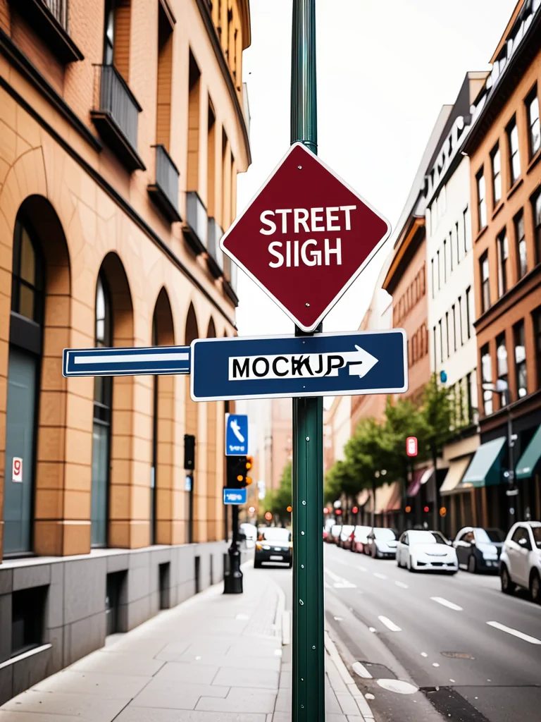 street sign mockup