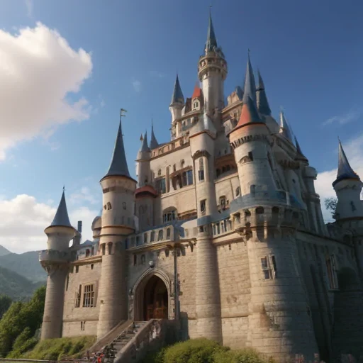 castle in cartoon
