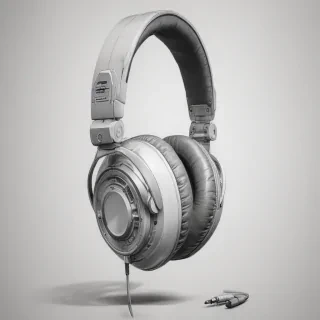 headphones drawing