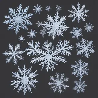 snowflakes png transparent