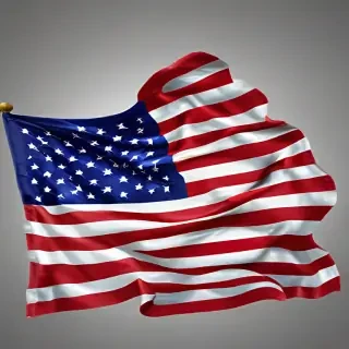 american flag waving png
