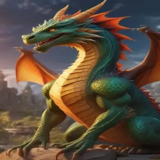 cartoon of a dragon
