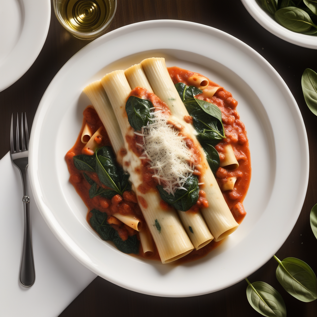 maggiano's chicken & spinach manicotti