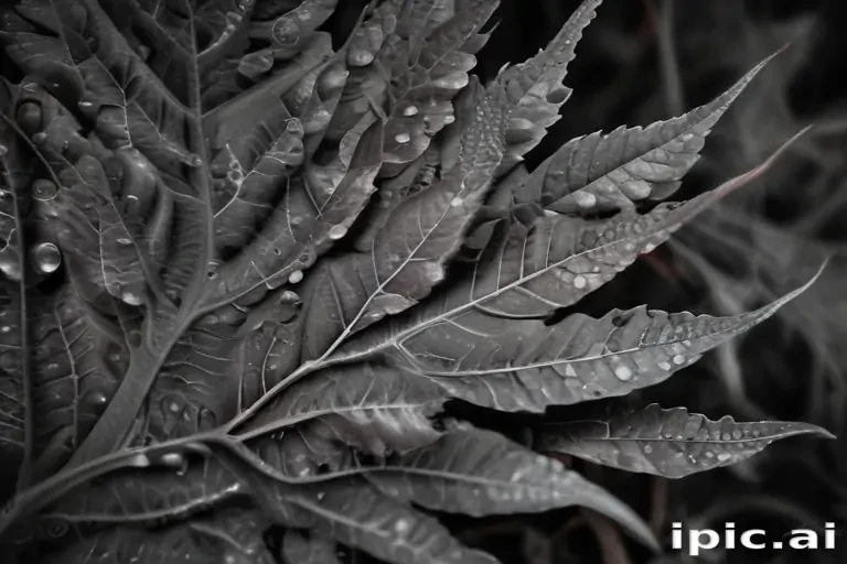 leaf images black and white
