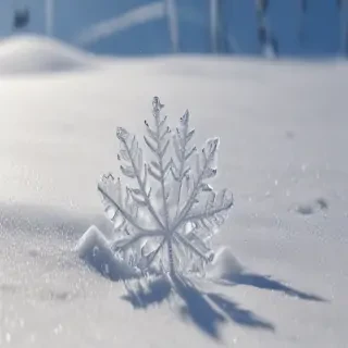 transparent snow