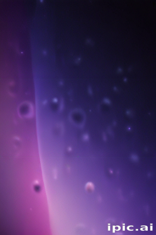 Abstract Swirls of Purple and Blue with Ethereal Bubbles Floating ...