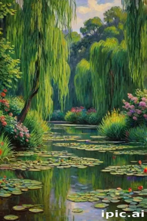 monet painting wallpaper