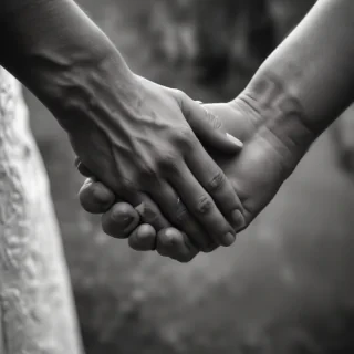 handshake black and white