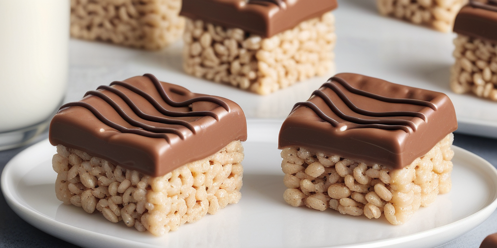 rice krispie with chocolate and peanut butter