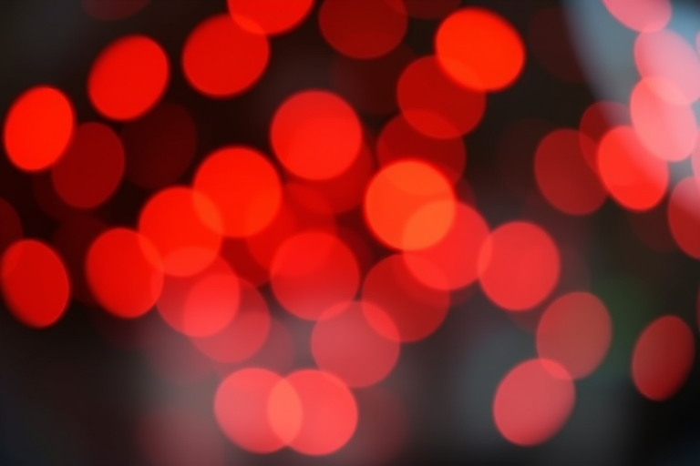 create a soft bokeh background with warm red and orange circular light spots, using a Canon EOS 5D Mark IV, ISO 100, f/1.8, 50mm lens, and a shallow depth of field for enhanced image quality