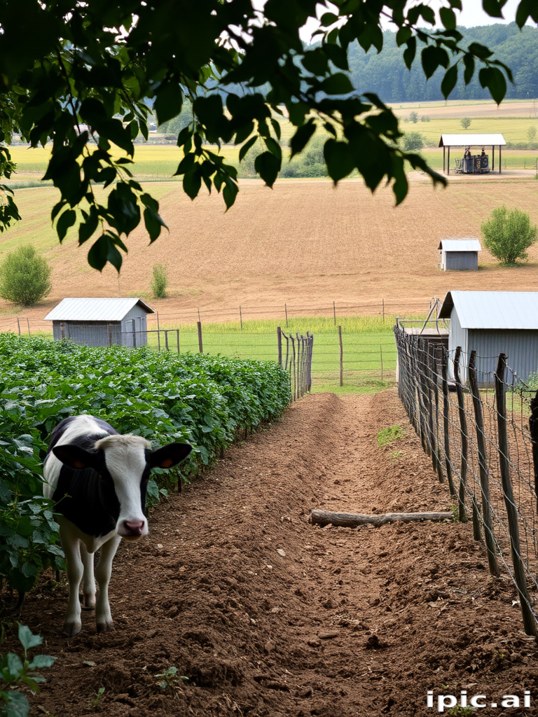 background of a farm