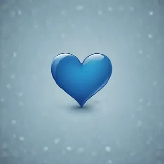 blue heart wallpaper