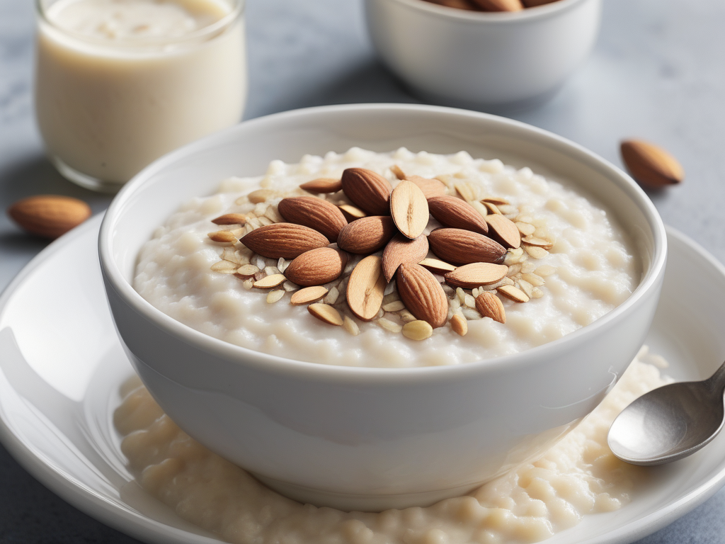 rice pudding with almond milk