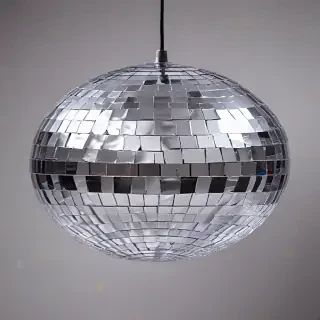 transparent disco ball
