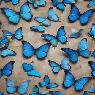 blue butterfly background