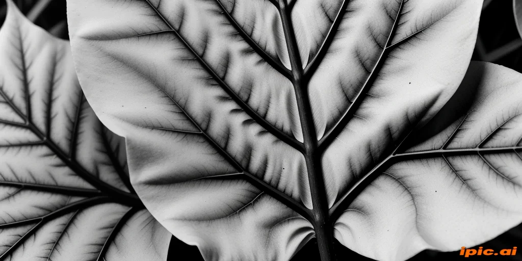 leaf images black and white