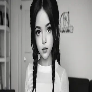 black and white cute