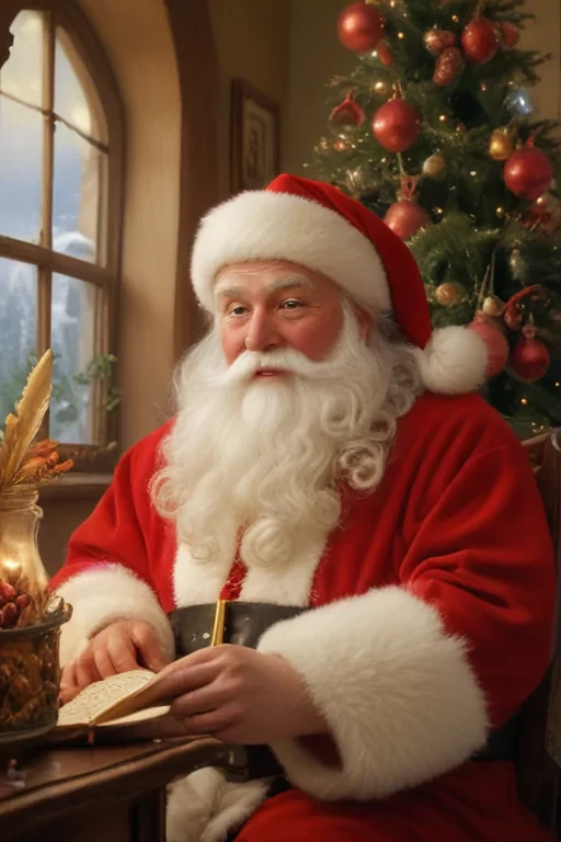images of vintage santa