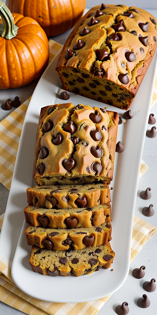 banana pumpkin chocolate chip bread