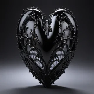 black heart pic