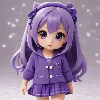 purple cute