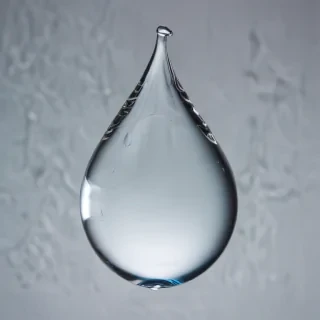 transparent water drop