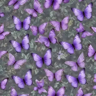 purple butterflies