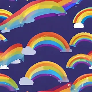transparent background rainbow clipart