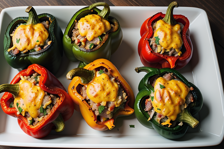 what to eat with stuffed peppers